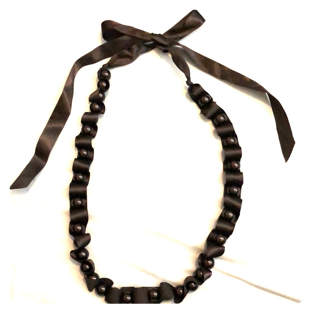 Ribbon and beads Necklace